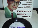 BUDDY HOLLY.  EVERYDAY.  HEART BEAT.  AUSTRALIAN. CORAL  CX-10,399.  ORIGINAL EP