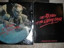THE RETURN OF THE LIVING DEAD LIMITED EDITION PICTURE DISC & PROMOTIONAL MANUAL
