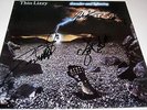 THIN LIZZY Thunder & Lightning VINYL LP John Sykes Scott Gorham Autograph SIGNED