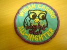 ORIGINAL WIGAN CASINO NIGHT OWL ALL-NIGHTER PATCH-RARE VERSION