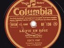 Edith Piaf (Classic French singer) -78rpm