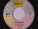 COUSIN LEROY: Crossroads / Waitin' At The Station 45 rare Blues & R&B