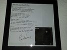 Gary Numan Framed Splinter Album Lyrics And  Prototype Artwork Signed