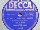 VERY RARE Joe Turner - Freddie Slack Trio 78 RPM - Goin' To Chicago Blues