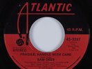 70s Soul 45 SAM DEES Fragile, Handle With Care ATLANTIC HEAR NM/VG++
