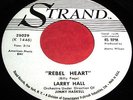 LARRY HALL Rebel Heart 45 Teen-Mod-Popcorn Strand WL Promo NM Listen