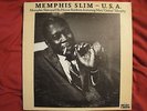 MEMPHIS SLIM & HIS HOUSE ROCKERS, U.S.A. WHITE LABEL PROMO LP PEARL PL-10 EX