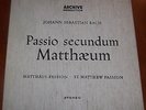 BACH ST. MATTHEW PASSION RICHTER  4LP SAPM 198625/28 ARCHIVE