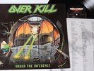 OverKill -Under the Influence LP 1988 , RARE TOP sacrifice vio-lence blood feast