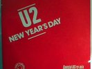 U2 NEW YEAR'S DAY RARE FRENCH RED SLEEVE PROMO 12