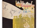 LED ZEPPELIN - 2 - SIGNED BY BAND VINYL LP SLEEVE ONLY ORIGINAL
