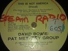 DAVID BOWIE , METHENY ,  TRUE ZIMBABWE PRESSING , DJ PROMO , THIS IS