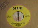 TONY HESTOR just can't leave you / watch yourself GIANT 707 very rare SOUL 45 nm