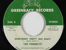 Funk 45 FIREBOLTS Everybody Party / Hum Along Song on Greenback VG++