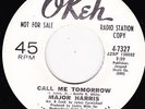 NORTHERN SOUL 45 RPM - MAJOR HARRIS on OKEH RECORDS (PROMO)