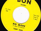 NORTHERN SOUL 45 RPM - TIMMY SHAW on BON  RECORDS