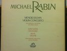 MICHAEL RABIN mendelssohn violin concerto LP Mint- ANG 35572 Angel UK Mono 1958