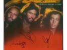 BEE GEES SPIRITS HAVING FLOWN - SIGNED BY BAND - VINYL LP SLEEVE ONLY - ORIGINAL
