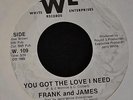 HEAR IT MODERN SOUL Frank and James White Records 109 How Long is Forever