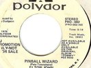 ELTON JOHN - TINA TURNER - PRO 45 - TOMMY - PINBALL WIZARD - ACID QUEEN