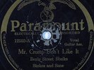 Hear Blues 78 rpm BEALE STREET SHEIKS Mr. Crump Don't Like It PARAMOUNT 12552