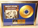 Bee Gees, Night Fever, mit Cover, Gold Record, goldene Schallplatte Award platin