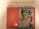 GIOCONDA DE VITO - TITO APREA - BRAHMS/BEETHOVEN VIOLIN SONATAS  - JAPAN LP
