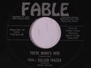 rare Femme Rockabilly 45 COLLEEN FRAZIER you're mama's here FABLE Hear