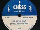 13pc78-Black Gospel-Chess 1475-Four-A-Melody Men- VERY RARE