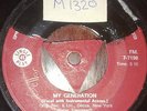 THE WHO ,  SOUTHERN RHODESIA  PRESSING , MY GENERATION , NOT SEEN EBAY