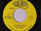 rare Northern Soul 45 LOU PRIDE look out love ALBATROSS