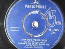 SAHARA ALL STARS BAND JOS. Ejim Ogu M'ejim Ofor/Onye Ukwu.. PARLOPHONE  AFRICAN