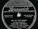 78 RPM -- Marlene Dietrich, Brunswick 7724, E