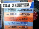 GREAT COMBINATIONS [MISCHA ELMAN - NATHAN MILSTEIN] RCA LM 1703 RARE RECORD