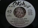 LARRY WILLIAMS & JOHNNY WATSON A QUITTER NEVER WINS OKEH DEMO BARGAIN