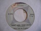 PETER AND THE PROPHETS GREAT 2 SIDED MICHIGAN GARAGE 45 FENTON 2050 HEAR BOTH