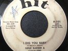 Gene Barber & Cavaliers 45 HIT I Dig You Baby RARE NORTHERN SOUL LISTEN