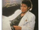 MICHAEL JACKSON - THRILLER - SIGNED BY ARTIST - VINYL LP SLEEVE ONLY - ORIGINAL