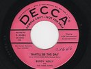 '57 Rockabilly BUDDY HOLLY That'll Be the Day/Rock Around Ollie Vee M- DJ HEAR