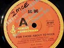 AC/DC 45RPM FOR THOSE ABOUT TO ROCK / FOR THOSE ABOUT TO ROCK LIVE PROMO COPY