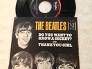 BEATLES: Do You Want To Know A Secret? & Thank You Girl 45  VJ rainbow lbl  EX