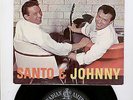 RARE CHRISTMAS  PICTURE SLEEVE AND 45RPM,,SANTO AND JOHNNY,,TWISTIN BELLS,
