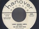 Classic Rockabilly 45  Kids From Texas  Long Legged Linda  Hanover  hear