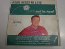 Johnny O'Keefe,Leedon EP ' A Girl Needs To Love..And Be Loved ' VG+/ VG ( Cover)