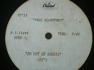 RARE MCCARTNEY BEATLES 2 X ONE SIDED ACETATE SET OU EST LE SOLEIL CAPITOL 12