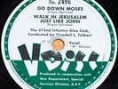 WWII Marine V-Disc 249 78 E- 372nd Infantry Glee Club-Go Down Moses black gospel