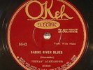 Texas Alexander, Okeh 8542, EE+