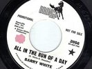 MINT WLP PROMO NORTHERN SOUL 45 All In The Run Of A Day BARRY WHITE Bronco 2056