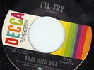 EX+ NORTHERN SOUL R&B 45 I'll Try/I Fell Like Crying SAM AND BILL Decca 32143