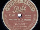 Virgilio Ranzato violin plays Massenet / Paganini   Pathe 80 rpm